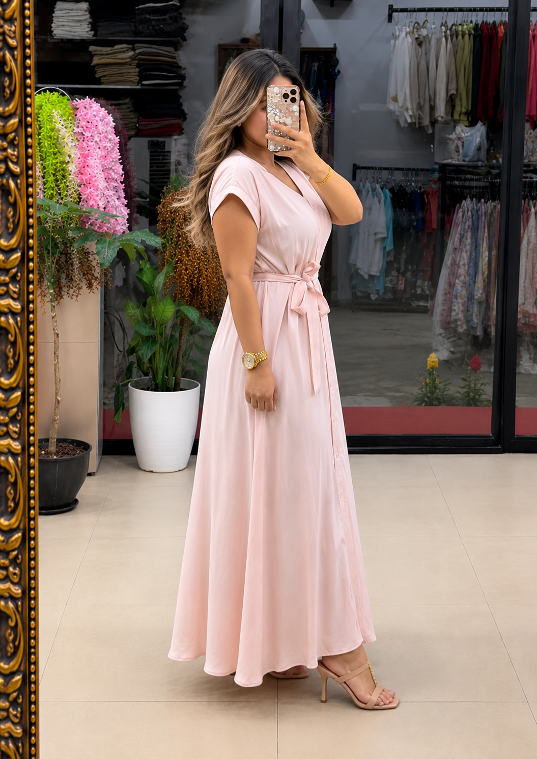 Women's Soft Rayon A-Line Maxi Dress