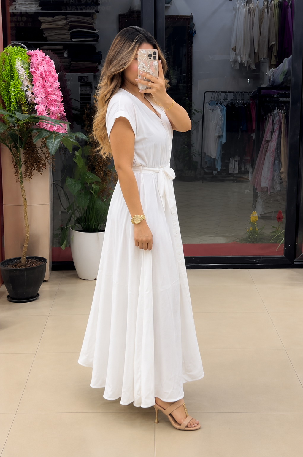 Women's Soft Rayon A-Line Maxi Dress