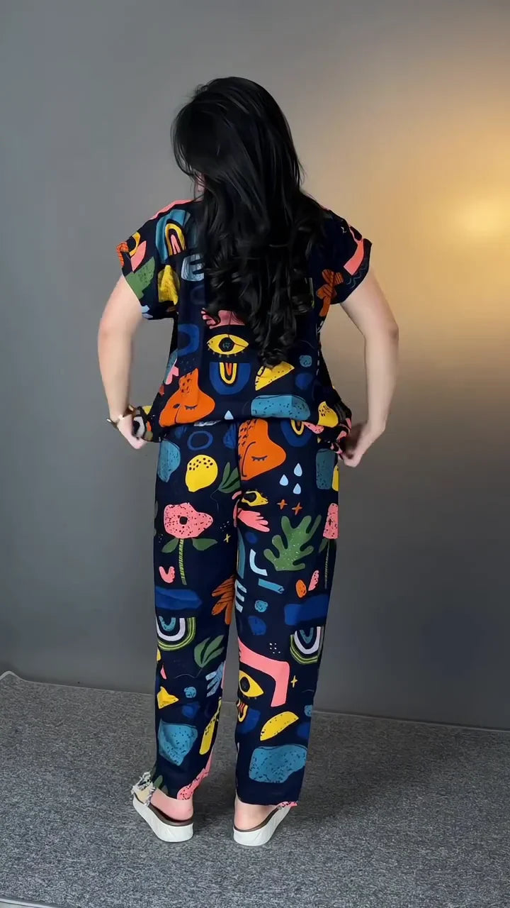 Designer Lycra Co Ord Set