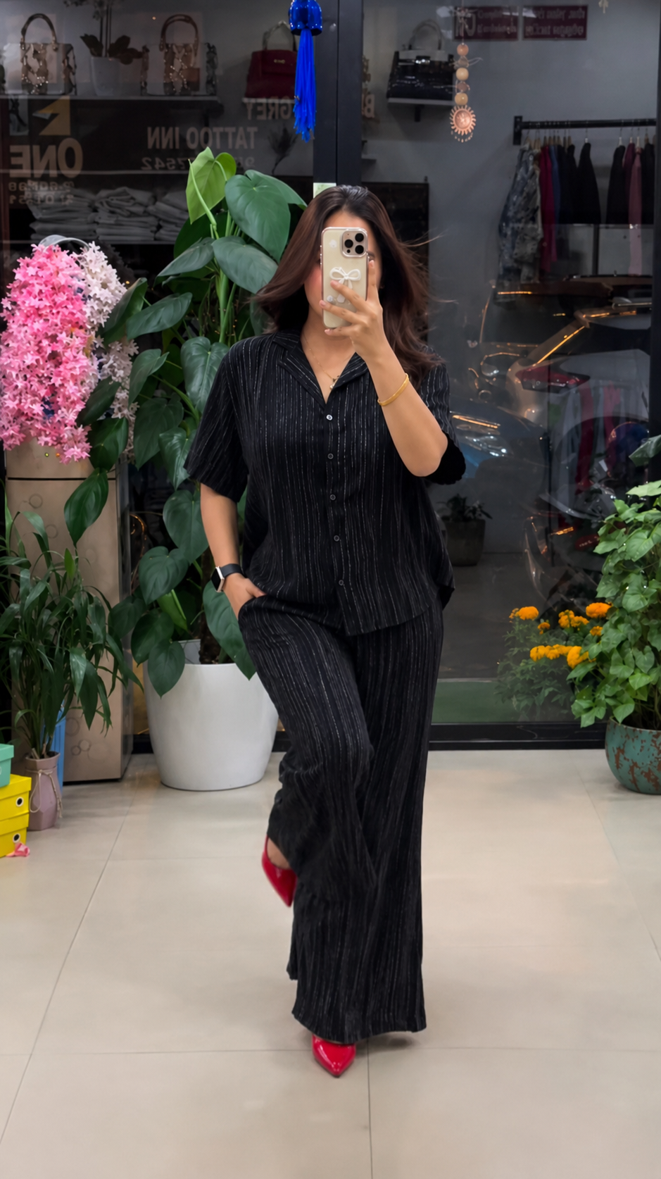 Black Co-ord Set For Women