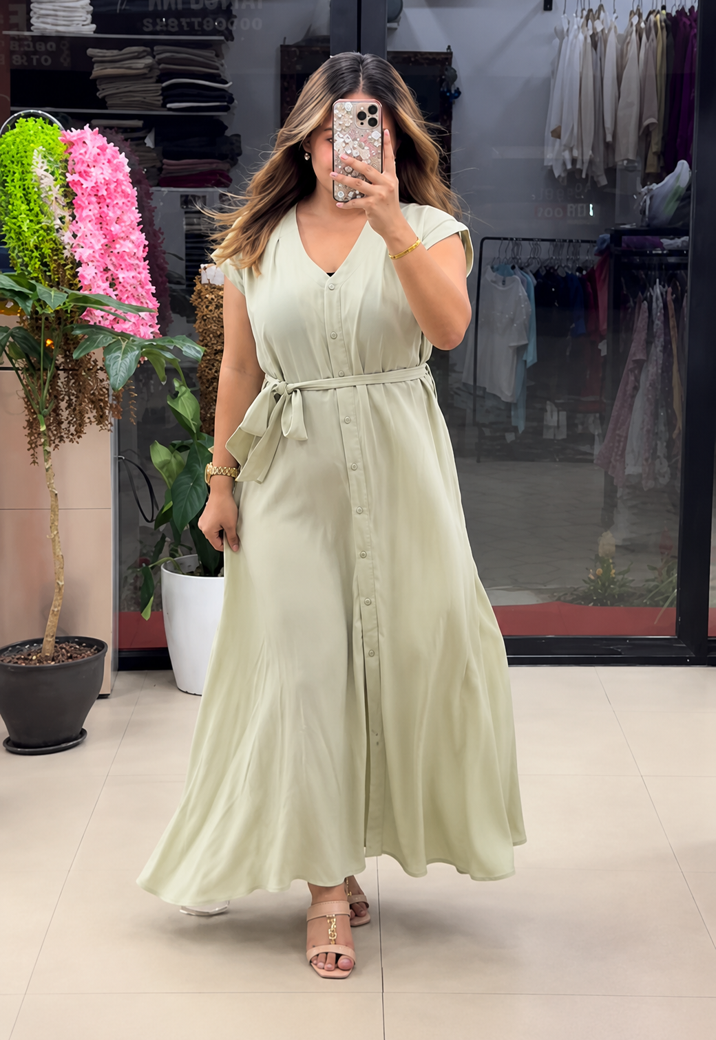 Women's Soft Rayon A-Line Maxi Dress