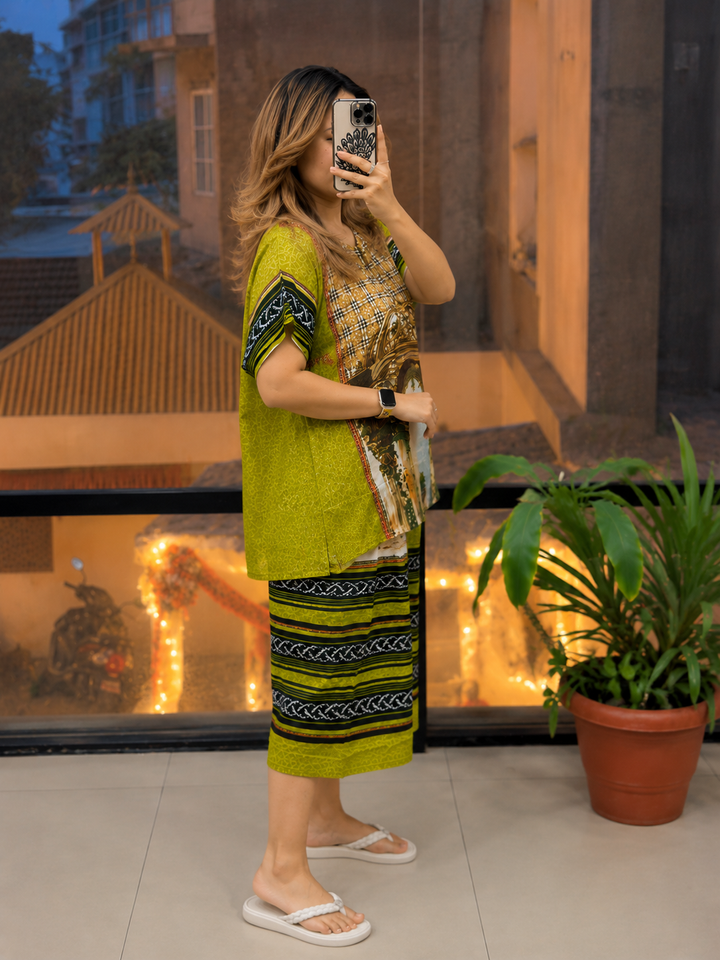 Floral Printed Georgette Co-Ord Set