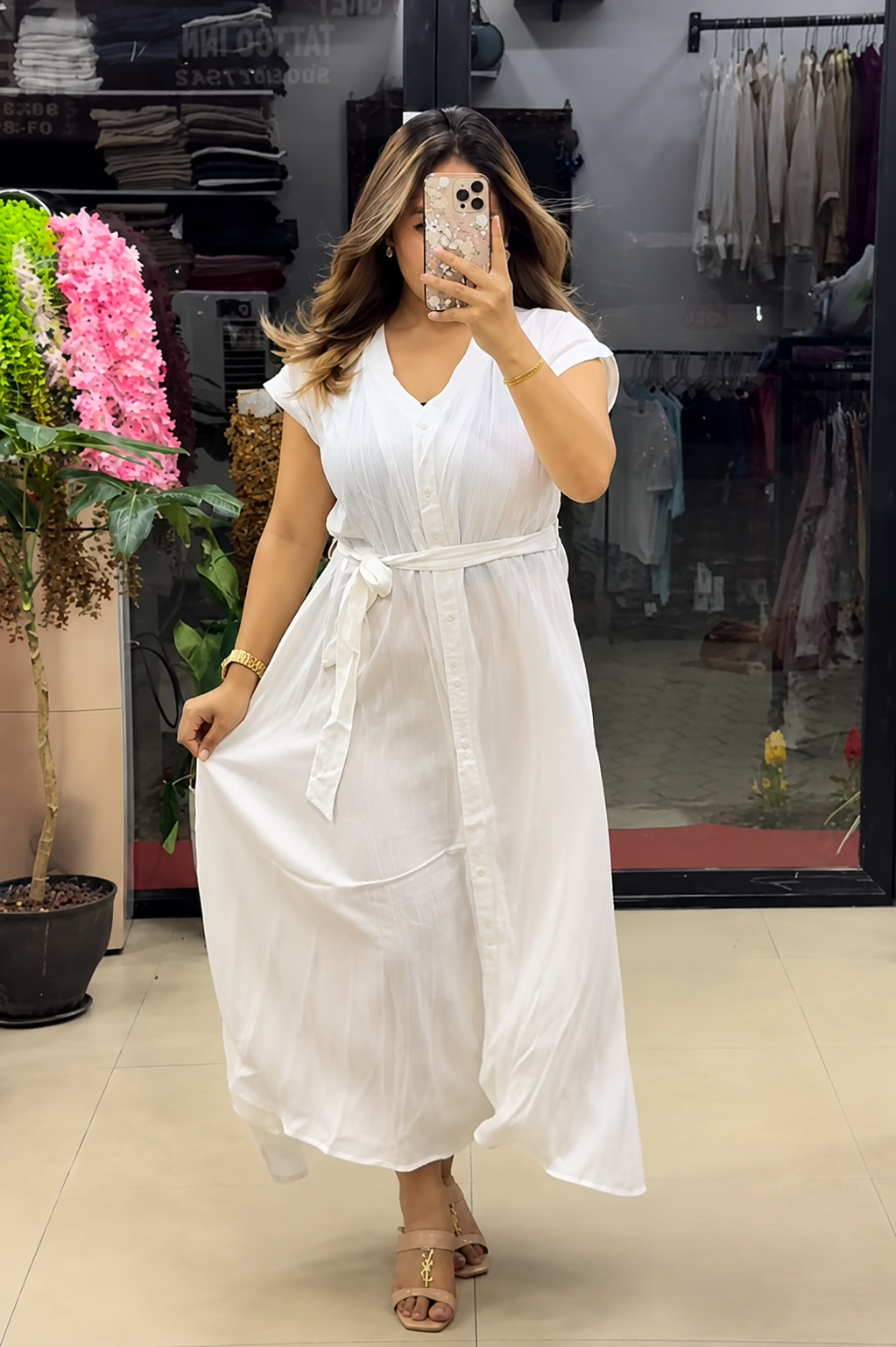 Women's Soft Rayon A-Line Maxi Dress
