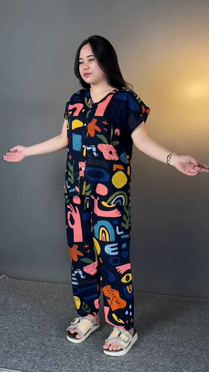 Designer Lycra Co Ord Set
