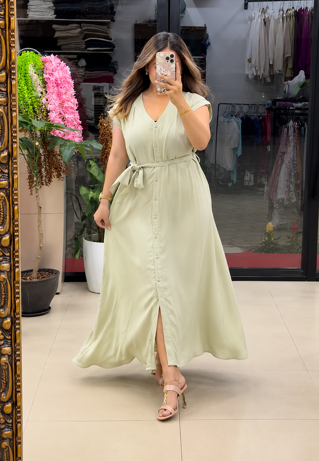 Women's Soft Rayon A-Line Maxi Dress