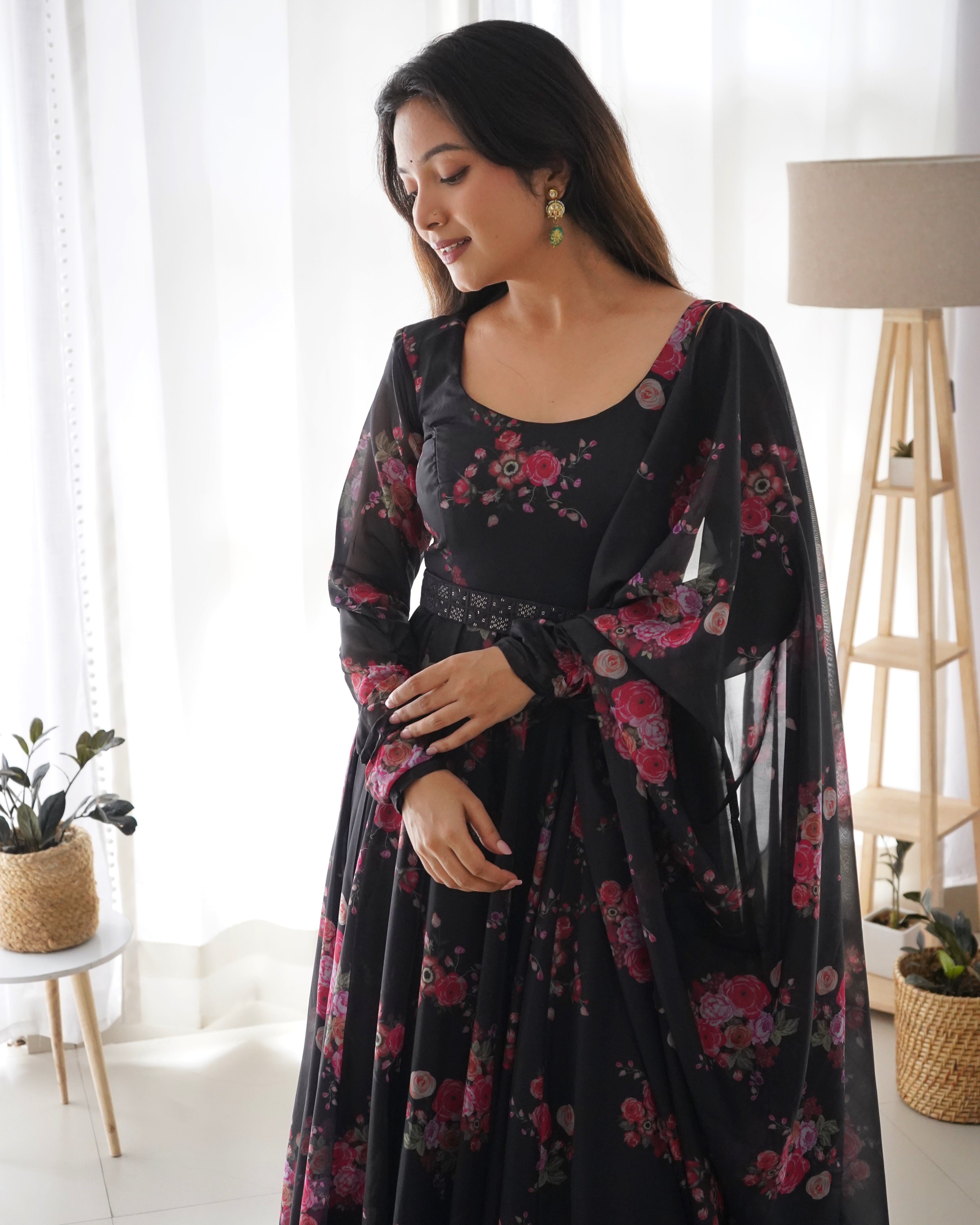 Amira Black Anarkali Suit