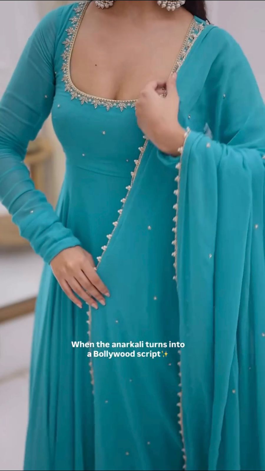 Wedding & Party Special  Premium Embroidered Anarkali Set