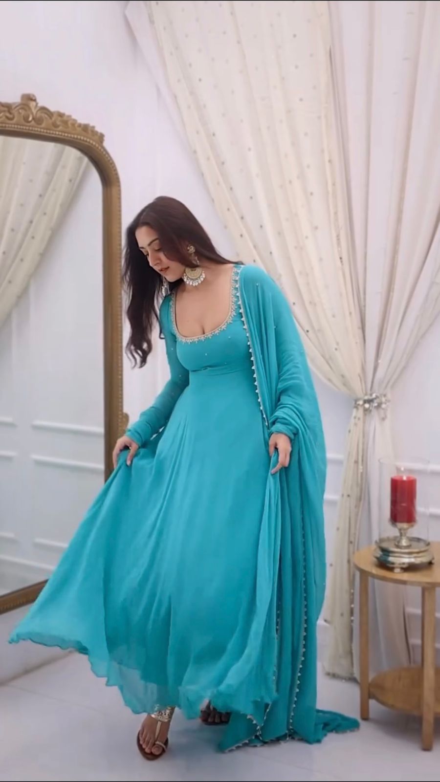 Wedding & Party Special  Premium Embroidered Anarkali Set