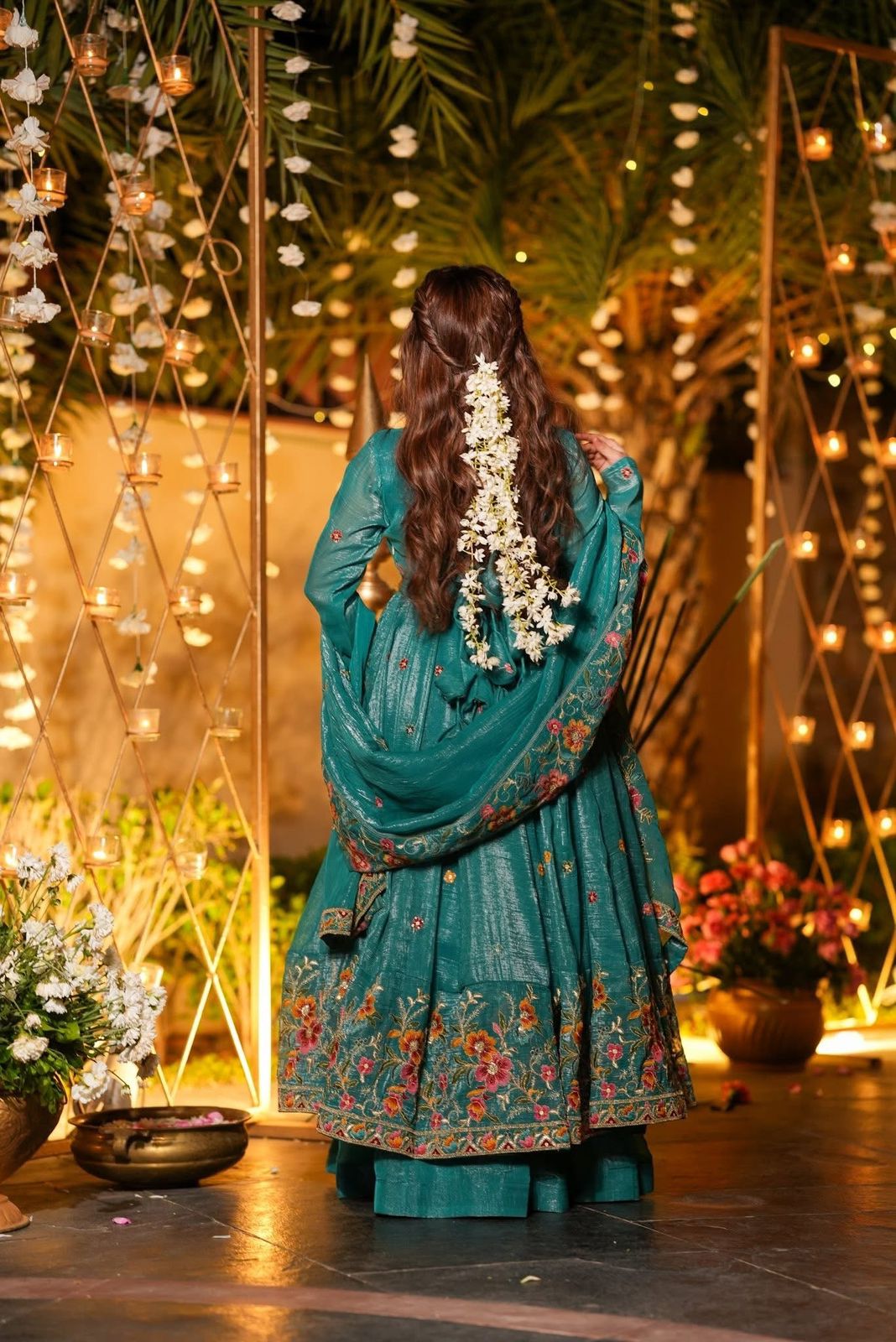 Rama Colour Premium Designer Anarkali Gown Sharara Set