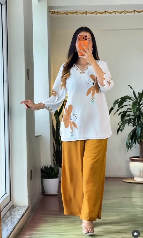 Printed Georgette Co-Ord Set
